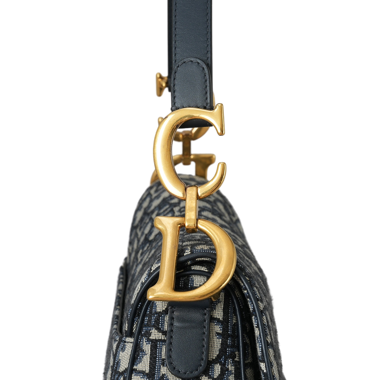 CHRISTIAN DIOR(USED)크리스찬디올 오블리크 새들백 미듐 & 스트랩